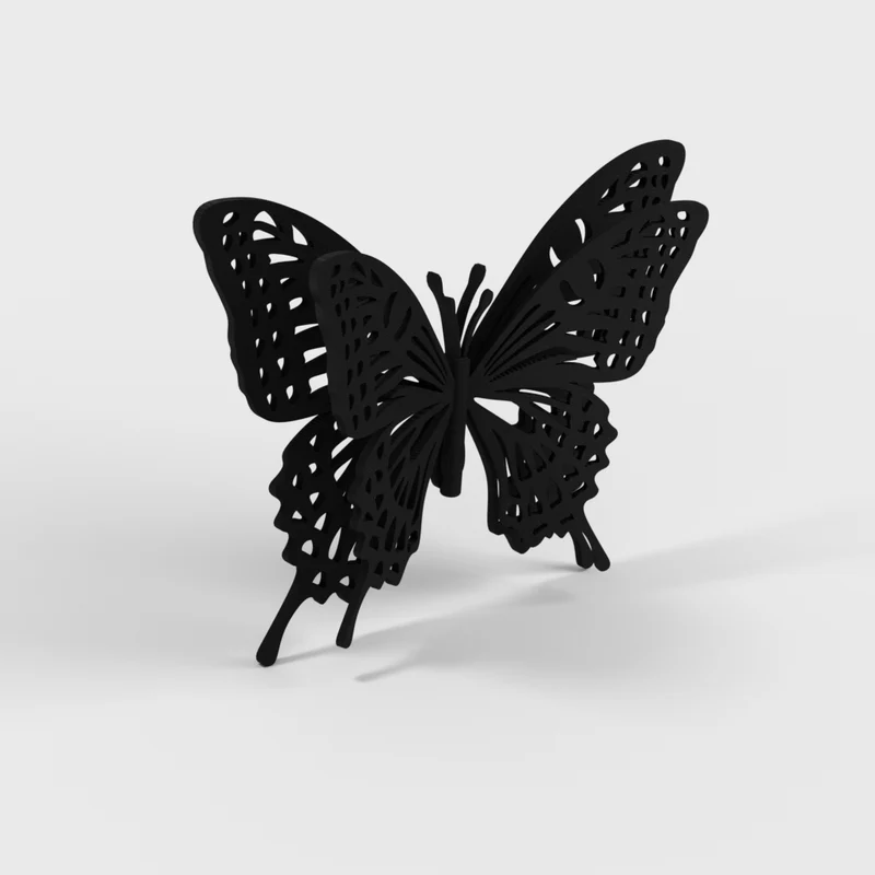Papillon tridimensionnel pour décoration murale et loisirs créatifs