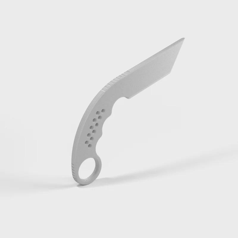 Couteau d'entraînement Karambit pour arts martiaux et cosplay