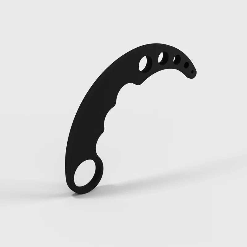 Couteau d'entraînement Karambit pour arts martiaux et cosplay
