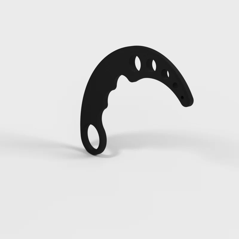 Couteau d'entraînement Karambit pour arts martiaux et cosplay