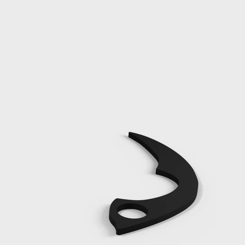 Couteau d'entraînement Karambit pour arts martiaux et kali