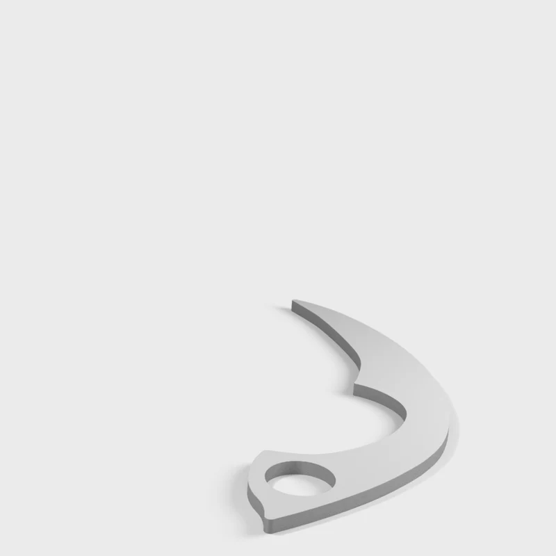 Couteau d'entraînement Karambit pour arts martiaux et kali