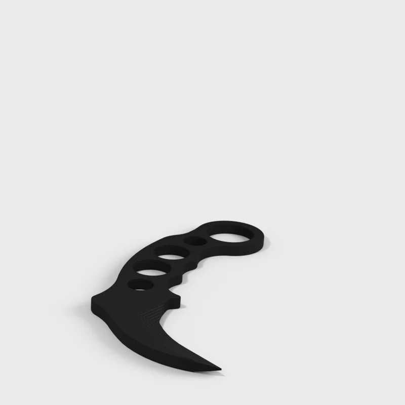 Couteau d'entraînement Karambit en plastique pour arts martiaux