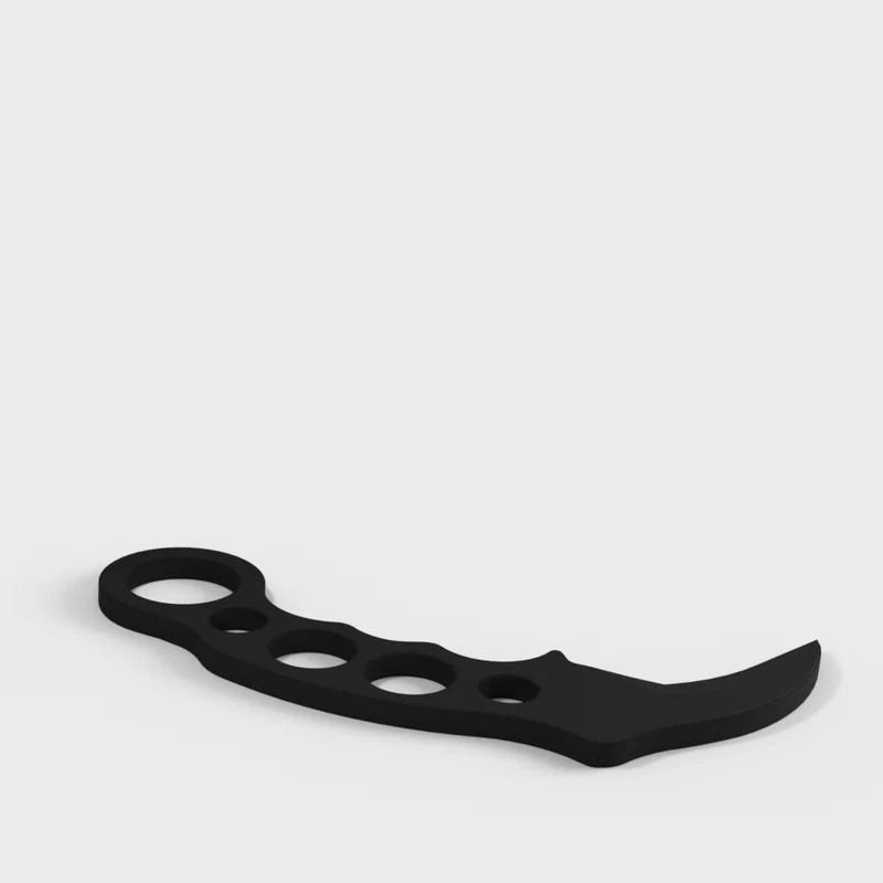 Couteau d'entraînement Karambit en plastique pour arts martiaux