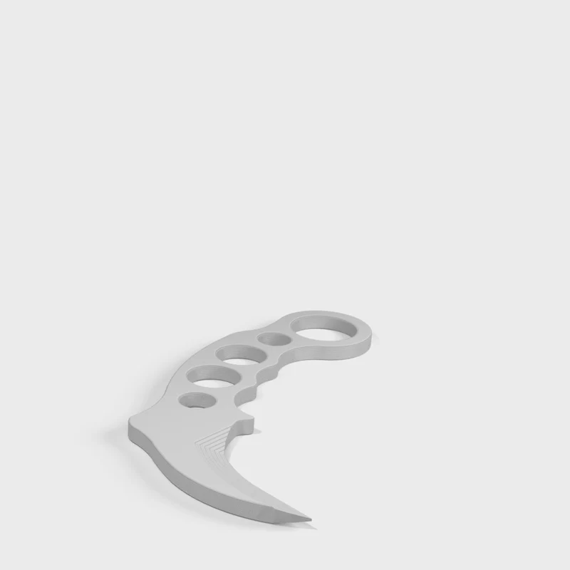 Couteau d'entraînement Karambit en plastique pour arts martiaux