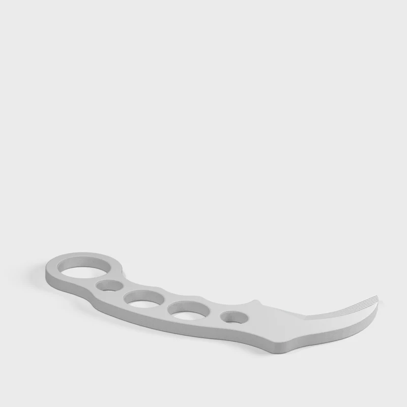 Couteau d'entraînement Karambit en plastique pour arts martiaux