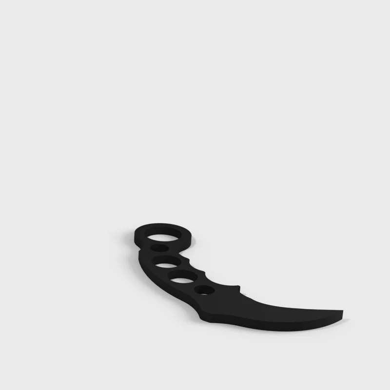 Couteau d'entraînement Karambit pour l'autodéfense et les arts martiaux