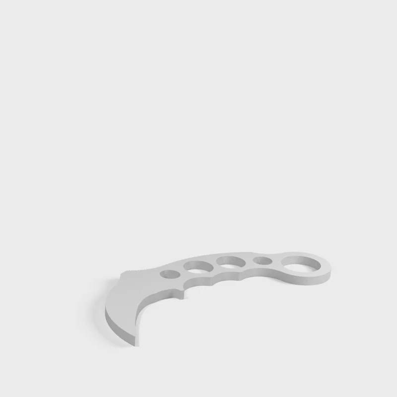 Couteau d'entraînement Karambit pour l'autodéfense et les arts martiaux