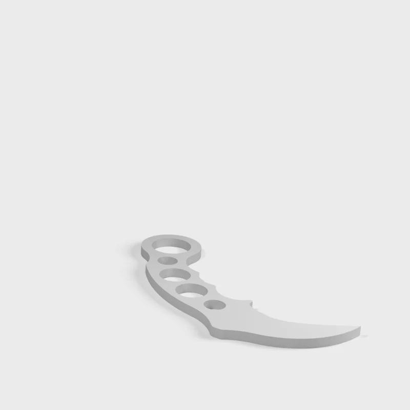 Couteau d'entraînement Karambit pour l'autodéfense et les arts martiaux