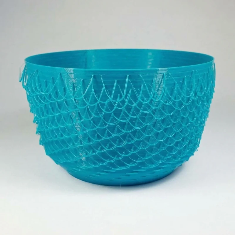 Vase décorative avec une texture unique et chevelue