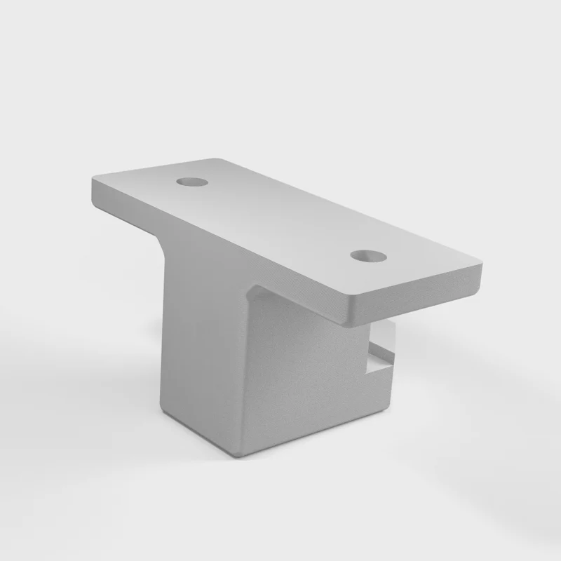 Support de seau de recyclage sous plateau avec panneau