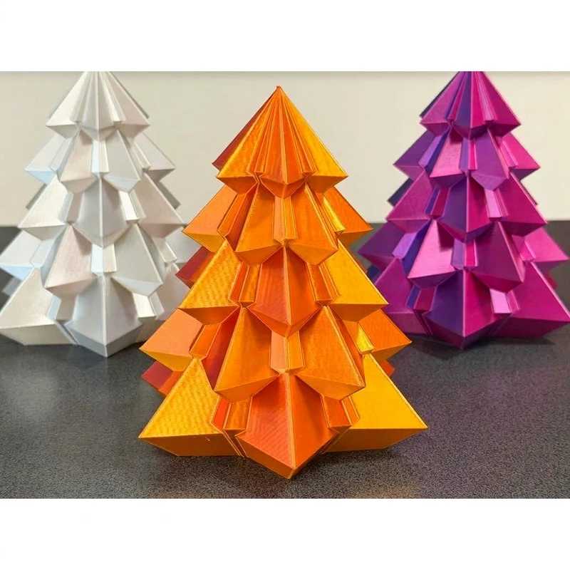 Sapin de Noël géométrique comme décoration de Noël moderne
