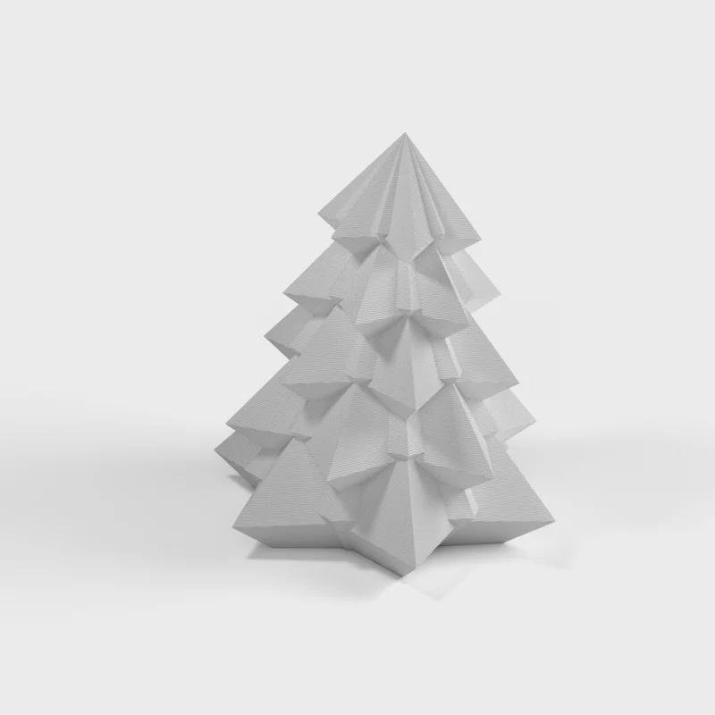 Sapin de Noël géométrique comme décoration de Noël moderne