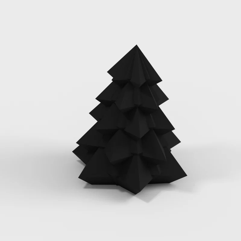 Sapin de Noël géométrique comme décoration de Noël moderne
