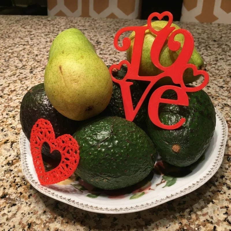 Cœur romantique et décoration LOVE pour la maison