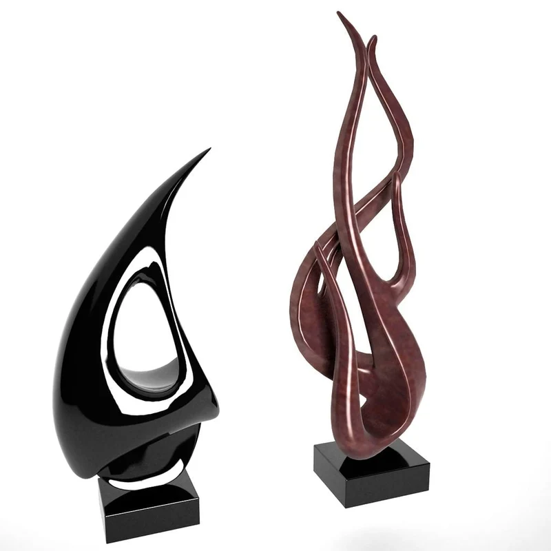 Sculpture abstraite pour bureau et décoration de bureau