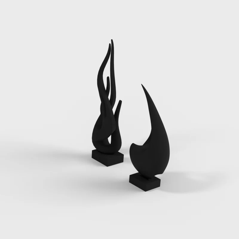 Sculpture abstraite pour bureau et décoration de bureau
