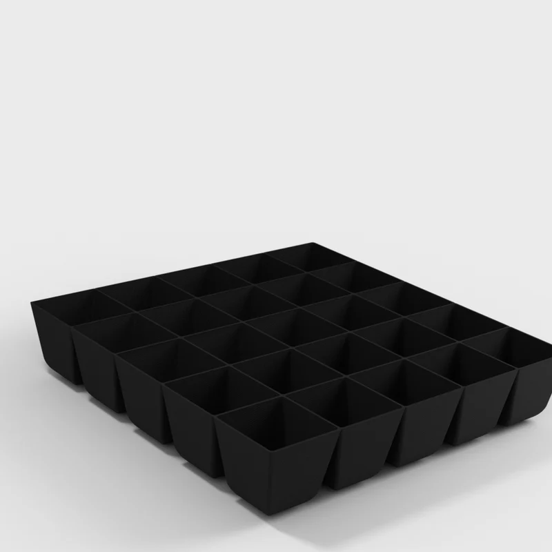 Plateau de semis 5x5 avec plateau d'égouttage pour le pré-culture