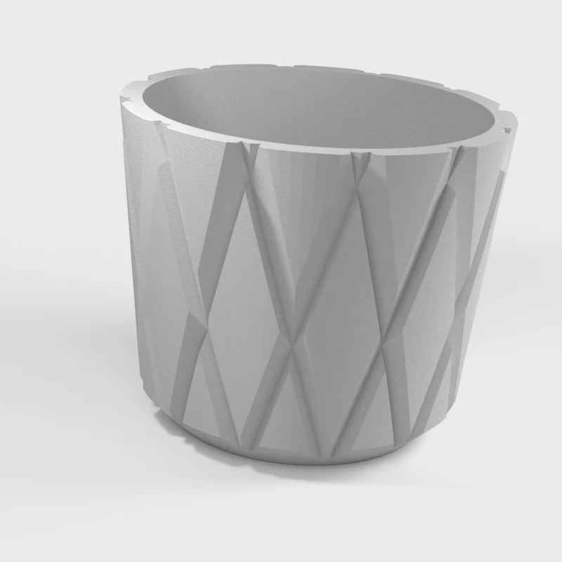 Cache-pot géométrique pour petites plantes d'intérieur