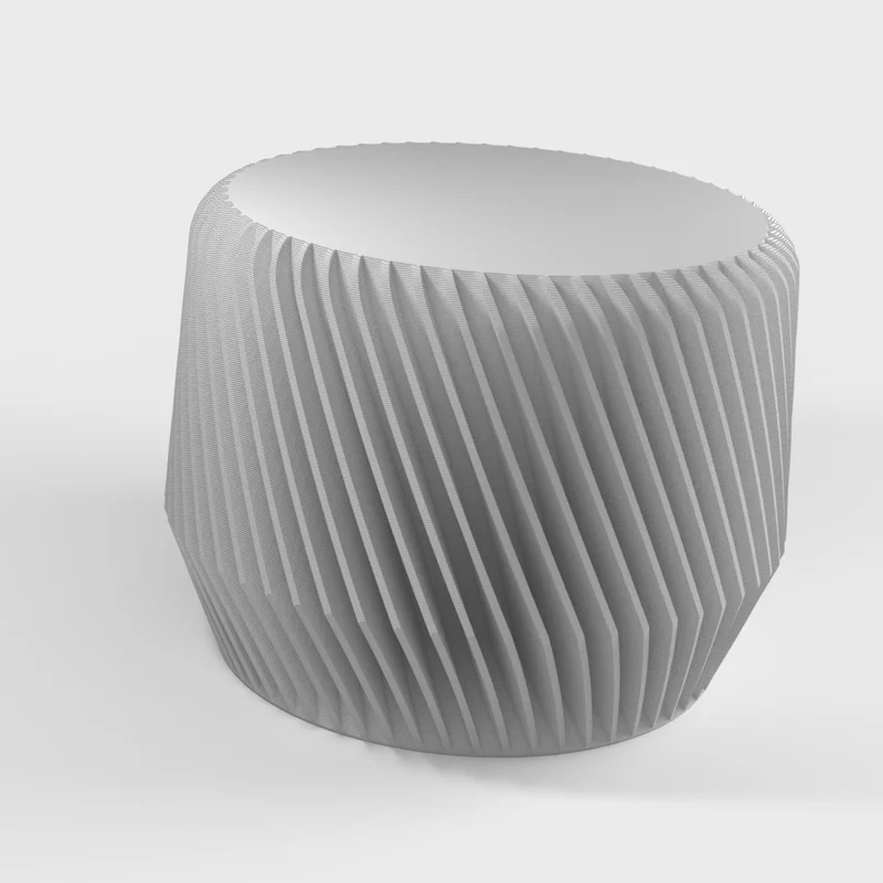 Cache-pot en spirale géométrique pour plantes d'intérieur