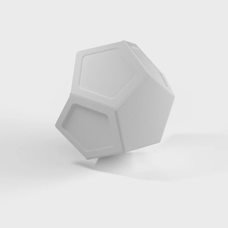 Cache-pot géométrique avec couvercle pour succulentes