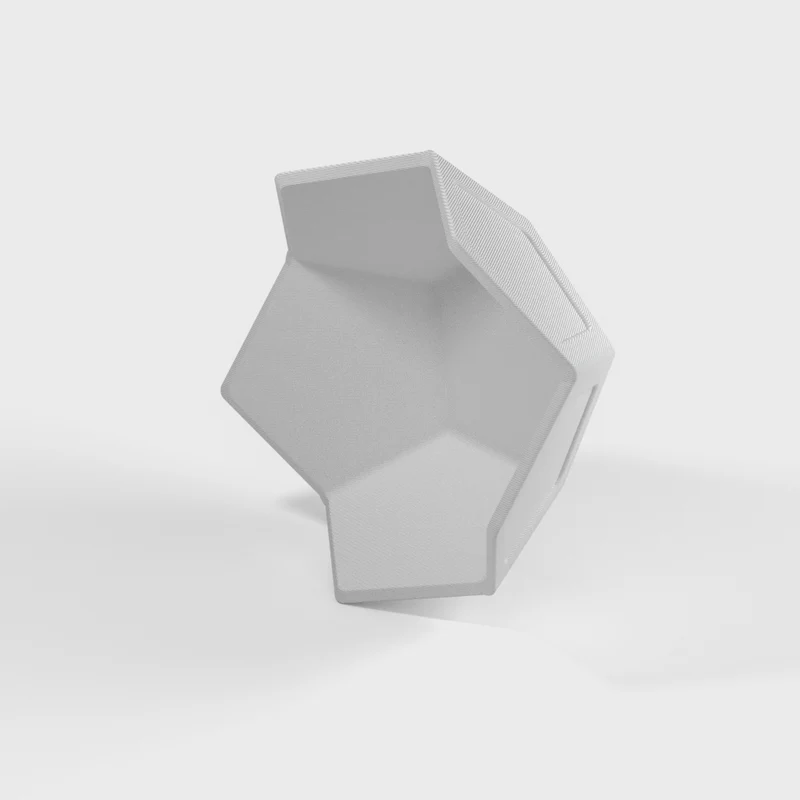 Cache-pot géométrique avec couvercle pour succulentes