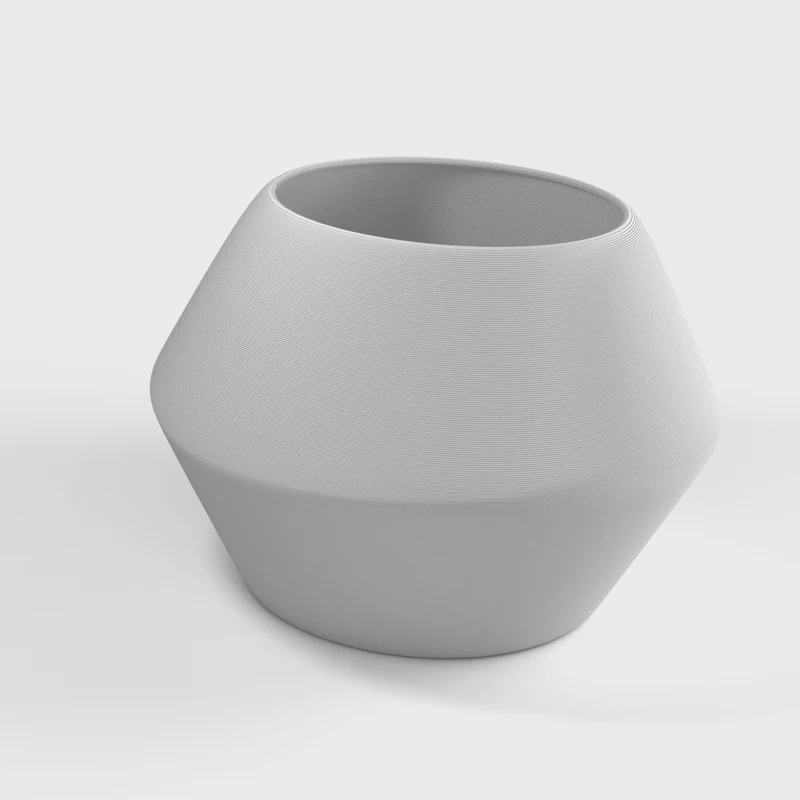 Pot de fleurs minimaliste moderne avec soucoupe de drainage pratique