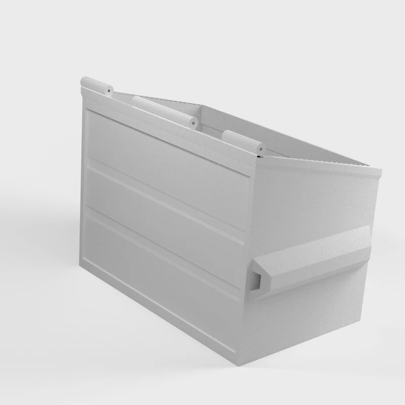 Conteneur à déchets compact pour les surplus d'impression 3D