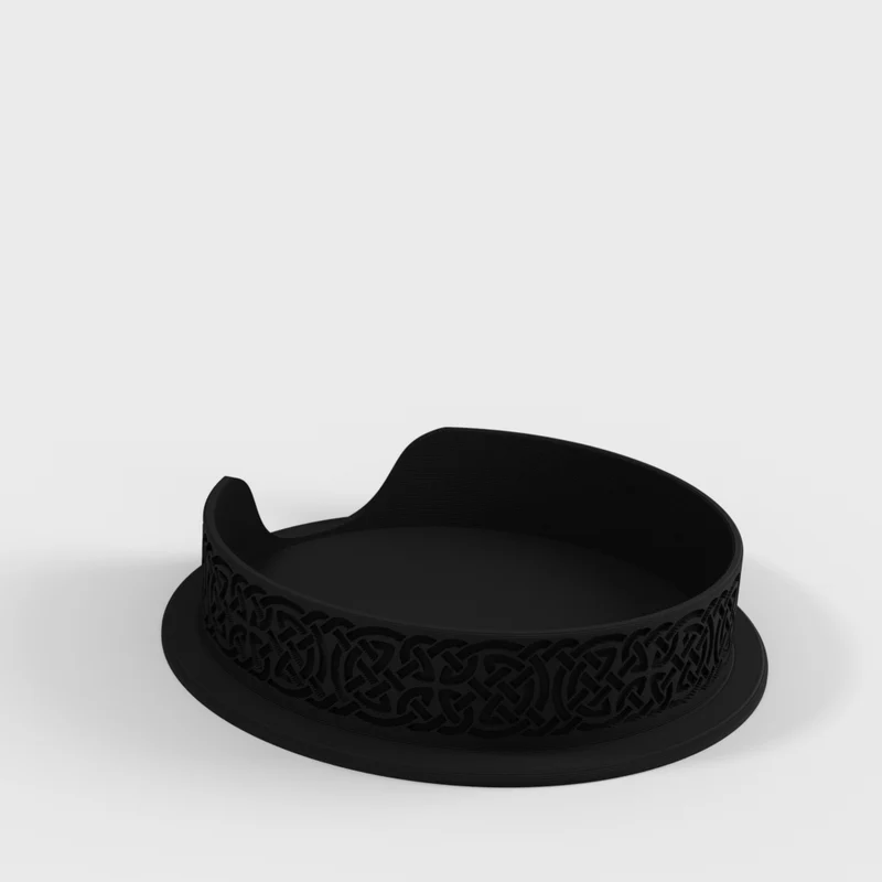 Support celtique pour quatre sous-verres assortis