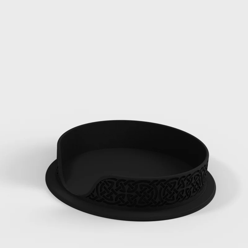Support celtique pour quatre sous-verres assortis