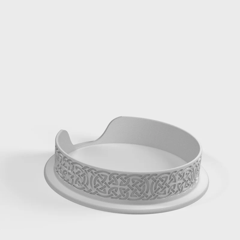 Support celtique pour quatre sous-verres assortis