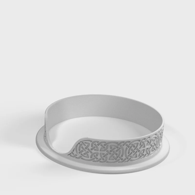 Support celtique pour quatre sous-verres assortis