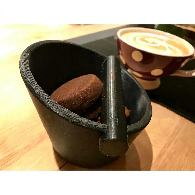 Knock box compact pour machine à café expresso