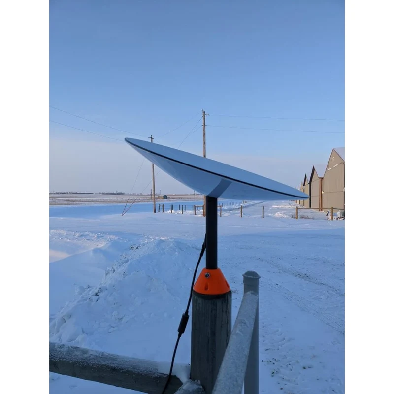 Montage sur clôture pour antenne Starlink Dishy