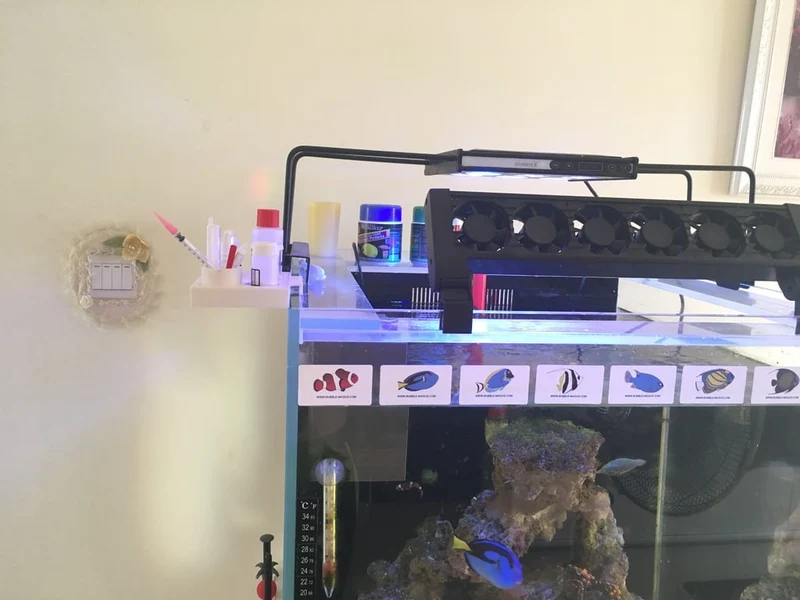 Support pour kits de test Salifert pour aquariums d'eau salée