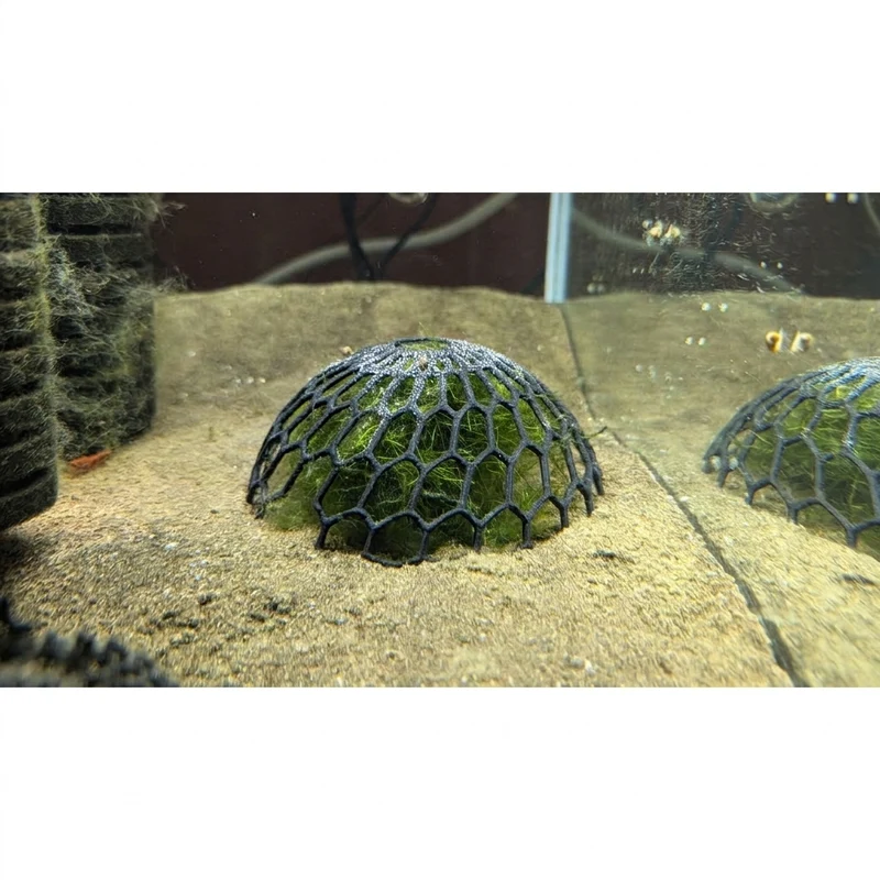 Couple de mousse et support de plantes pour aquariums d'eau douce