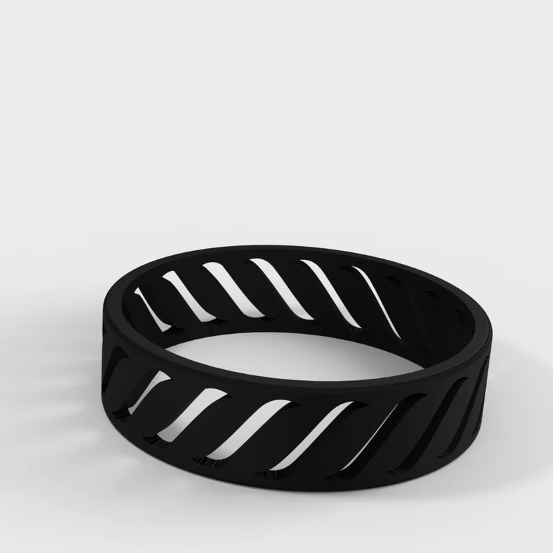 Bague fidget discrète avec spinner rotatif