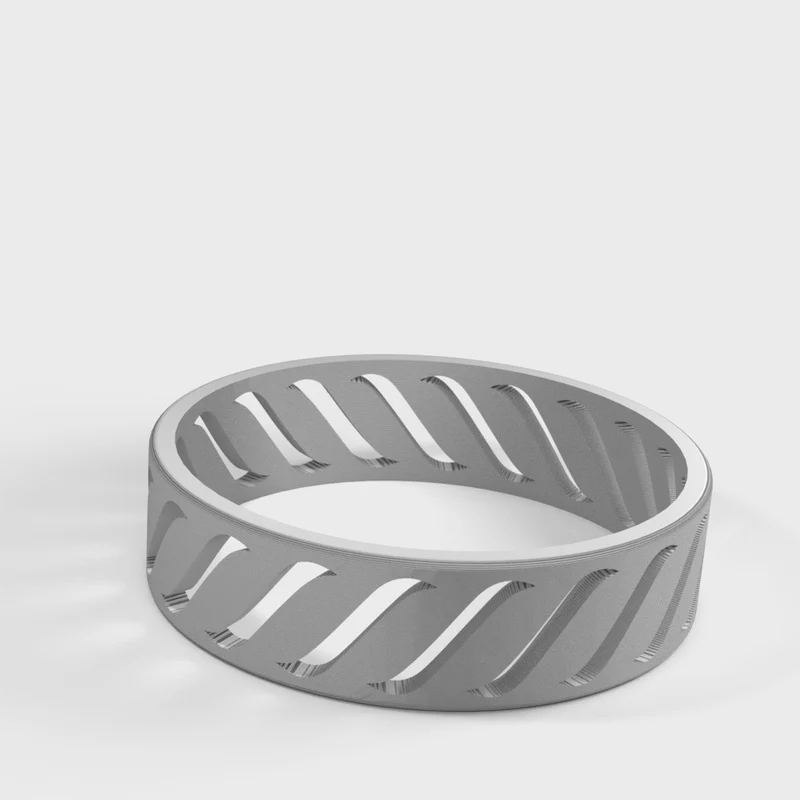 Bague fidget discrète avec spinner rotatif