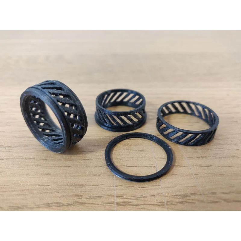 Bague fidget discrète avec spinner rotatif