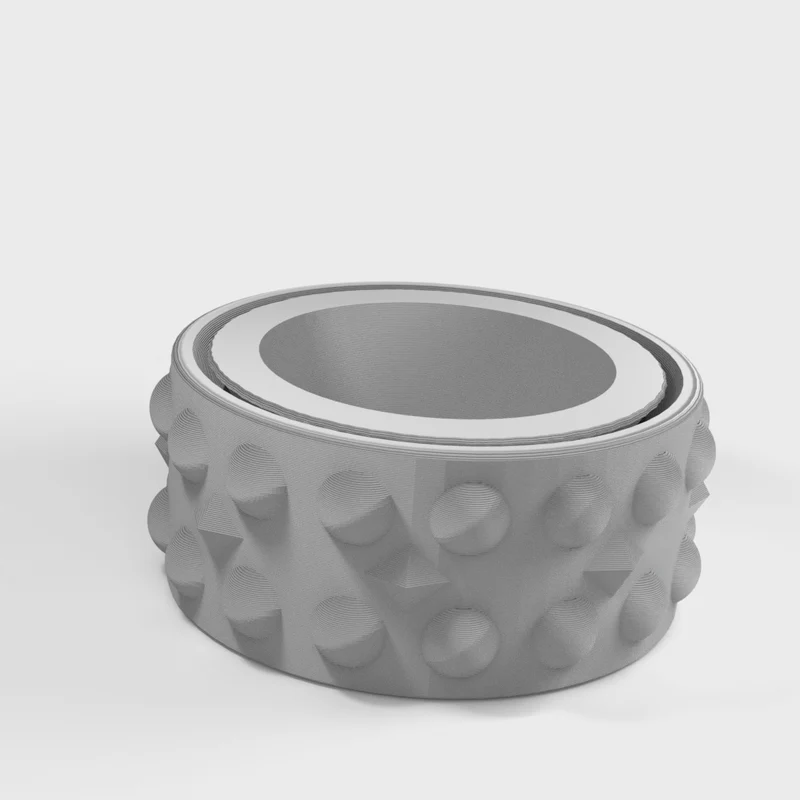 Bague fidget pratique pour la concentration et la réduction du stress