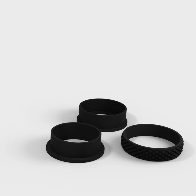 Bague fidget rotative avec surface striée