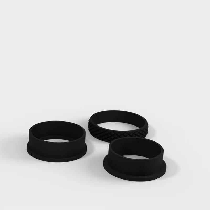 Bague fidget rotative avec surface striée
