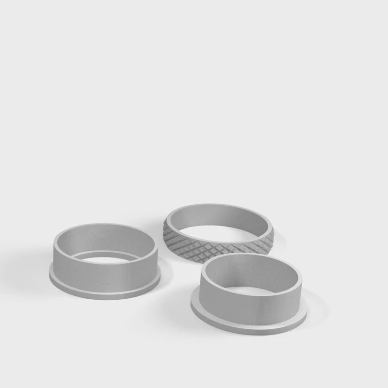 Bague fidget rotative avec surface striée