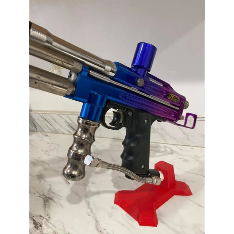 Support stable pour le rangement du marqueur de paintball