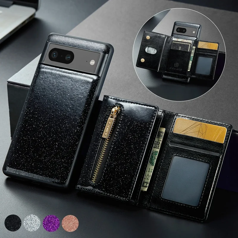 Coque de Téléphone Magnetique Lambskin LUNAR