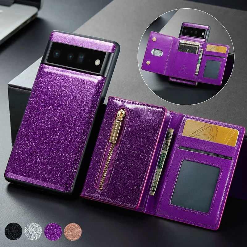Coque de Téléphone Magnetique Lambskin LUNAR