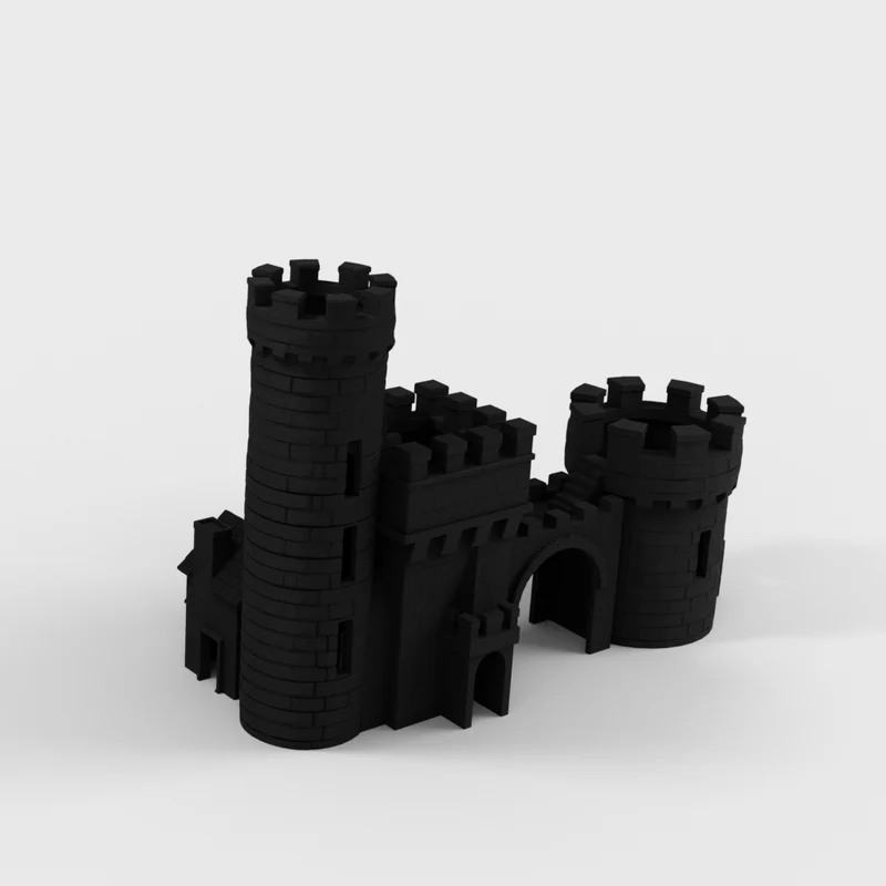 Château décoratif comme cachette pour aquarium