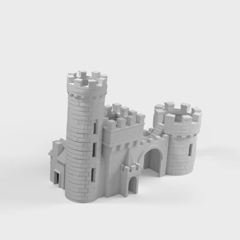 Château décoratif comme cachette pour aquarium