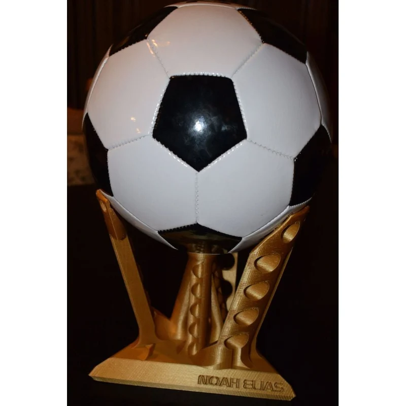 Support et support de trophées futuriste pour ballons de football
