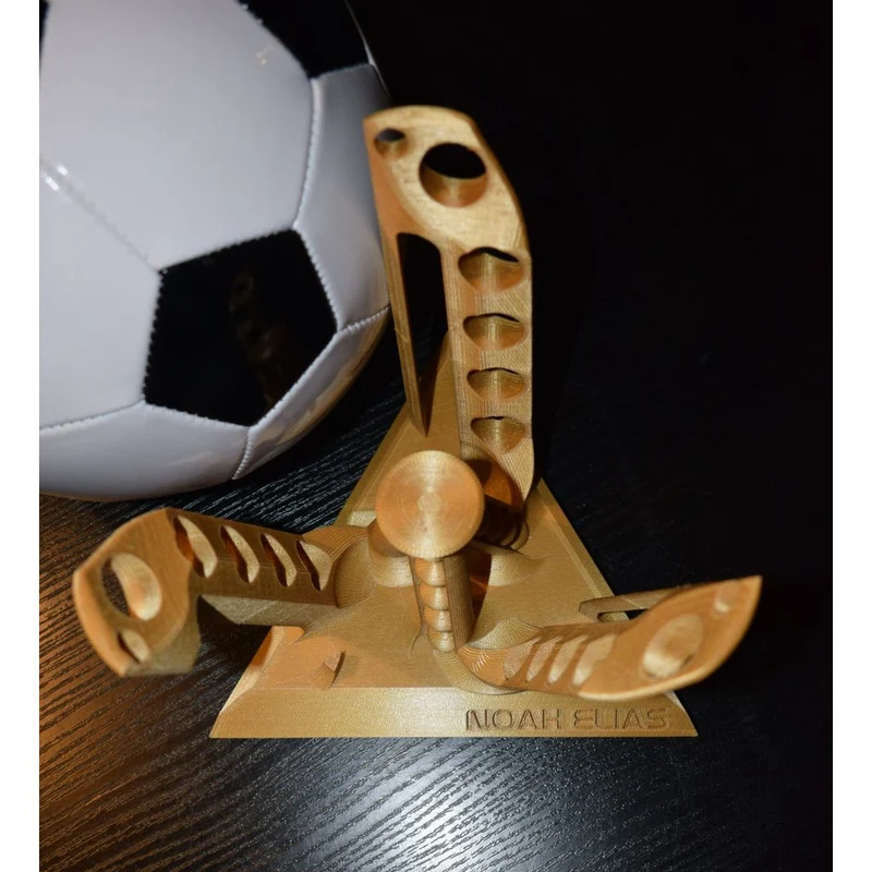 Support et support de trophées futuriste pour ballons de football